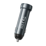 Incarcator auto Hoco Z54B 60W 2x USB-C, Gri