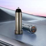 Incarcator auto Hoco Z54B 60W 2x USB-C, Gri