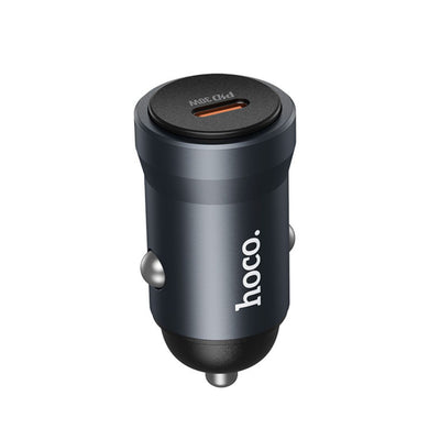 Incarcator auto Hoco Z62A 30W USB-C, Gri