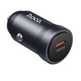 Incarcator auto Hoco Z62A 30W USB-C, Gri