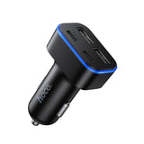 Incarcator auto Hoco Z63 Barry 42W, 2x USB-A + 2x USB-C, Negru