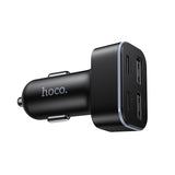 Incarcator auto Hoco Z63 Barry 42W, 2x USB-A + 2x USB-C, Negru