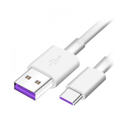 Cablu USB-A la Type-C pentru Huawei AP71, 1m, 5A, Alb