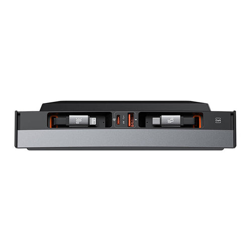 Baseus Integrat Hub, pentru Tesla T-Space Cars, 2xUSB-A, 2xUSB-C + 2 Cables C si L, 45W, B00051300111-01, Black