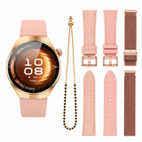 Smartwatch AMOLED Kalobee SK7 Mini, Set 3 Curele + Bratara, Negru