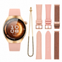 Smartwatch AMOLED Kalobee SK7 Mini, Set 3 Curele + Bratara, Negru