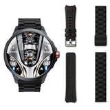 Smartwatch Kalobee SK50, AMOLED, set 2 curele, argintiu