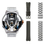 Smartwatch Kalobee SK50, AMOLED, set 2 curele, argintiu