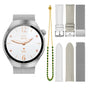 Smartwatch Kalobee SSK7 Mini, set 3 curele, AMOLED, Argintiu