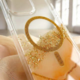 Husa telefon pentru Apple iPhone 17, KARAT MagSafe, Amber Marble