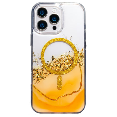 Husa telefon KARAT MagSafe pentru Apple iPhone 17 Pro Max, Amber Marble