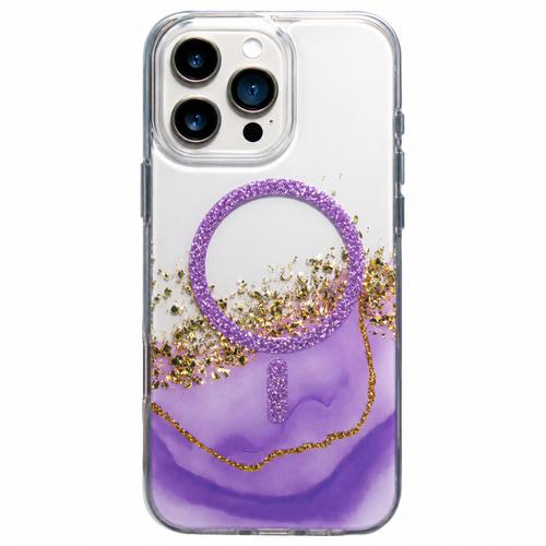 Husa telefon pentru Apple iPhone 16 Pro, KARAT MagSafe, Violet Marble
