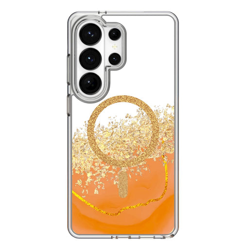 Husa telefon pentru Samsung Galaxy S25 Ultra, MagSafe, Karat, Marble Amber