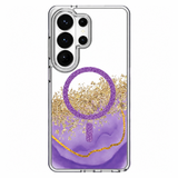 Husă telefon pentru Samsung Galaxy S24 / S25, KARAT MagSafe, Marble Violet