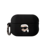 Husa, Karl Lagerfeld AirPods Pro 2 Silicon 3d Logo Nft Karl Head Neagra Omax 9e2a93, Negru