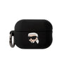 Husa, Karl Lagerfeld AirPods Pro 2 Silicon 3d Logo Nft Karl Head Neagra Omax 9e2a93, Negru
