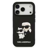 Husa Karl Lagerfeld compatibila cu iPhone 17 Pro Max, TPU, Negru