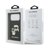 Husa Karl Lagerfeld compatibila cu iPhone 17 Pro Max, TPU, Negru