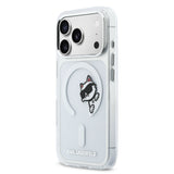 Husa telefon Karl Lagerfeld pentru Apple iPhone 17 Pro Max, IML Choupette Peekaboo MagSafe, Transparentă