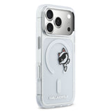 Husa telefon Karl Lagerfeld pentru Apple iPhone 17 Pro Max, IML Choupette Peekaboo MagSafe, Transparentă