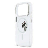 Husa telefon Karl Lagerfeld pentru Apple iPhone 17 Pro Max, IML Choupette Peekaboo MagSafe, Transparentă