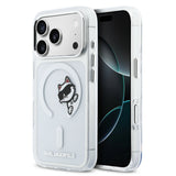 Husa telefon Karl Lagerfeld pentru Apple iPhone 17 Pro Max, IML Choupette Peekaboo MagSafe, Transparentă