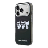 Husa telefon pentru Apple iPhone 17 Pro, Karl Lagerfeld, IML Choupette Trio Watercolor, MagSafe, Neagra