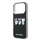 Husa telefon pentru Apple iPhone 17 Pro, Karl Lagerfeld, IML Choupette Trio Watercolor, MagSafe, Neagra
