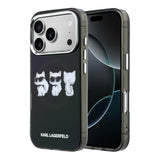 Husa telefon pentru Apple iPhone 17 Pro, Karl Lagerfeld, IML Choupette Trio Watercolor, MagSafe, Neagra