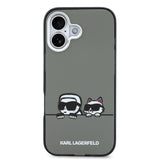 Husa telefon Karl Lagerfeld pentru Apple iPhone 17, IML K/C Heads Logo, MagSafe, Neagra
