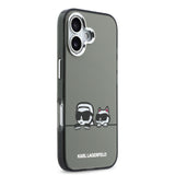 Husa telefon Karl Lagerfeld pentru Apple iPhone 17, IML K/C Heads Logo, MagSafe, Neagra