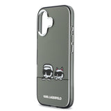 Husa telefon Karl Lagerfeld pentru Apple iPhone 17, IML K/C Heads Logo, MagSafe, Neagra