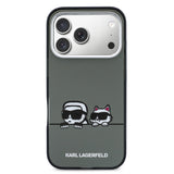 Husa cu inel Karl Lagerfeld compatibila cu iPhone 17 Pro, MagSafe/Magnetic, TPU, Negru