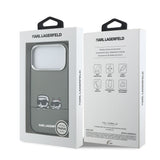 Husa cu inel Karl Lagerfeld compatibila cu iPhone 17 Pro, MagSafe/Magnetic, TPU, Negru