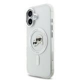 Husa Karl Lagerfeld compatibila cu iPhone 17 Pro, MagSafe/Magnetic, policarbonat, Transparent