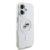 Husa Karl Lagerfeld compatibila cu iPhone 17 Pro, MagSafe/Magnetic, policarbonat, Transparent