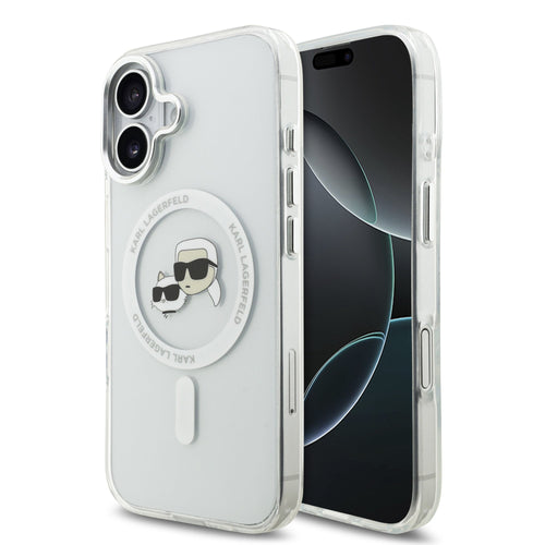 Husa Karl Lagerfeld compatibila cu iPhone 17, MagSafe/Magnetic, policarbonat, Transparent
