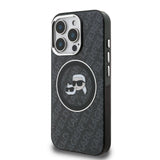 Husa Karl Lagerfeld compatibila cu iPhone 15 Pro, MagSafe/Magnetic, policarbonat, TPU, Negru