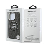 Husa Karl Lagerfeld compatibila cu iPhone 15 Pro Max, MagSafe/Magnetic, policarbonat, TPU, Negru