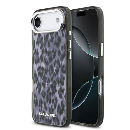 Husa Karl Lagerfeld compatibila cu iPhone 17 Air, MagSafe/Magnetic, policarbonat, poliuretan, Gri
