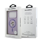 Husa Karl Lagerfeld compatibila cu iPhone 17 Pro Max, MagSafe/Magnetic, TPU, Mov