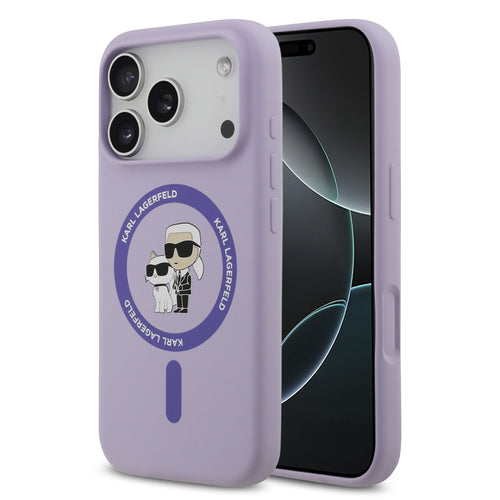 Husa Karl Lagerfeld compatibila cu iPhone 17 Pro Max, MagSafe/Magnetic, TPU, Mov
