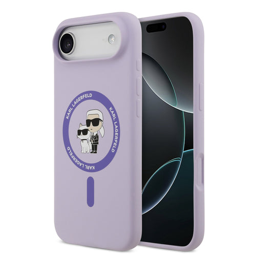 Husa Karl Lagerfeld compatibila cu iPhone 17 Air, MagSafe/Magnetic, TPU, Mov