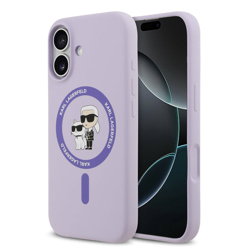 Husa Karl Lagerfeld compatibila cu iPhone 17, MagSafe/Magnetic, TPU, Mov