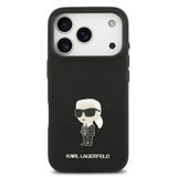 Husa Karl Lagerfeld compatibila cu iPhone 17 Pro, MagSafe/Magnetic, TPU, Negru