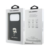 Husa Karl Lagerfeld compatibila cu iPhone 17 Pro, MagSafe/Magnetic, TPU, Negru