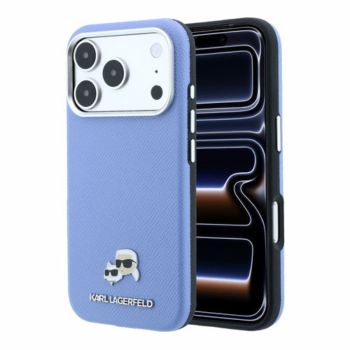 Husa telefon pentru Apple iPhone 18 Pro / 17 Pro, Karl Lagerfeld, PU, MagSafe, Albastră