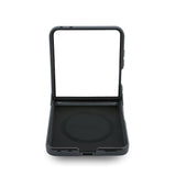 Husa telefon Karl Lagerfeld pentru Samsung Galaxy Z Flip 8, PU K/C Heads Magnetic, Neagra