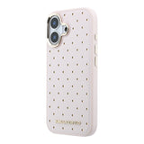Husa telefon Karl Lagerfeld pentru Apple iPhone 17, PU Perforated Gold Dots, MagSafe, Roz