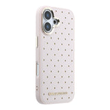 Husa telefon Karl Lagerfeld pentru Apple iPhone 17, PU Perforated Gold Dots, MagSafe, Roz